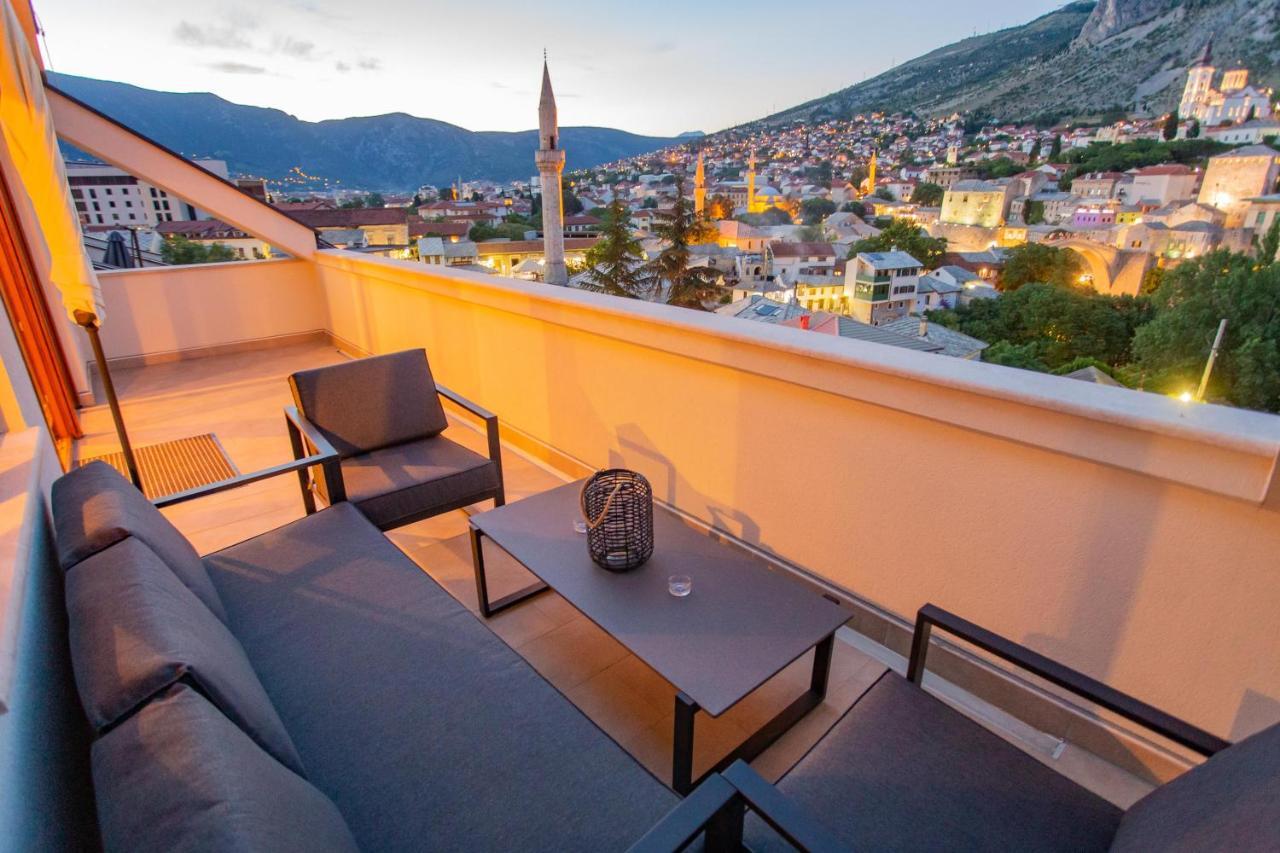 Sky Penthouse Old Bridge With Sauna And Jacuzzi モスタル エクステリア 写真