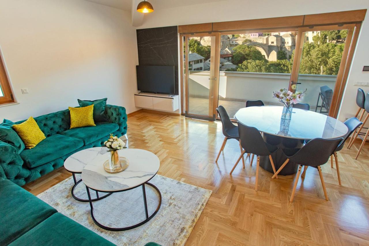 Sky Penthouse Old Bridge With Sauna And Jacuzzi モスタル エクステリア 写真