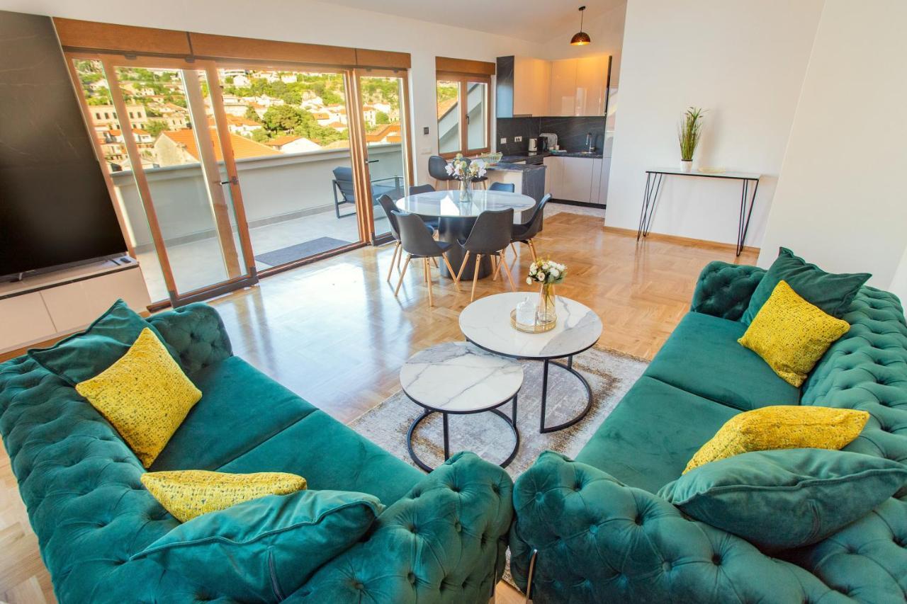 Sky Penthouse Old Bridge With Sauna And Jacuzzi モスタル エクステリア 写真