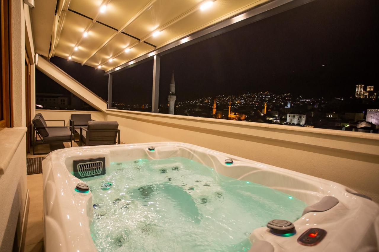 Sky Penthouse Old Bridge With Sauna And Jacuzzi モスタル エクステリア 写真